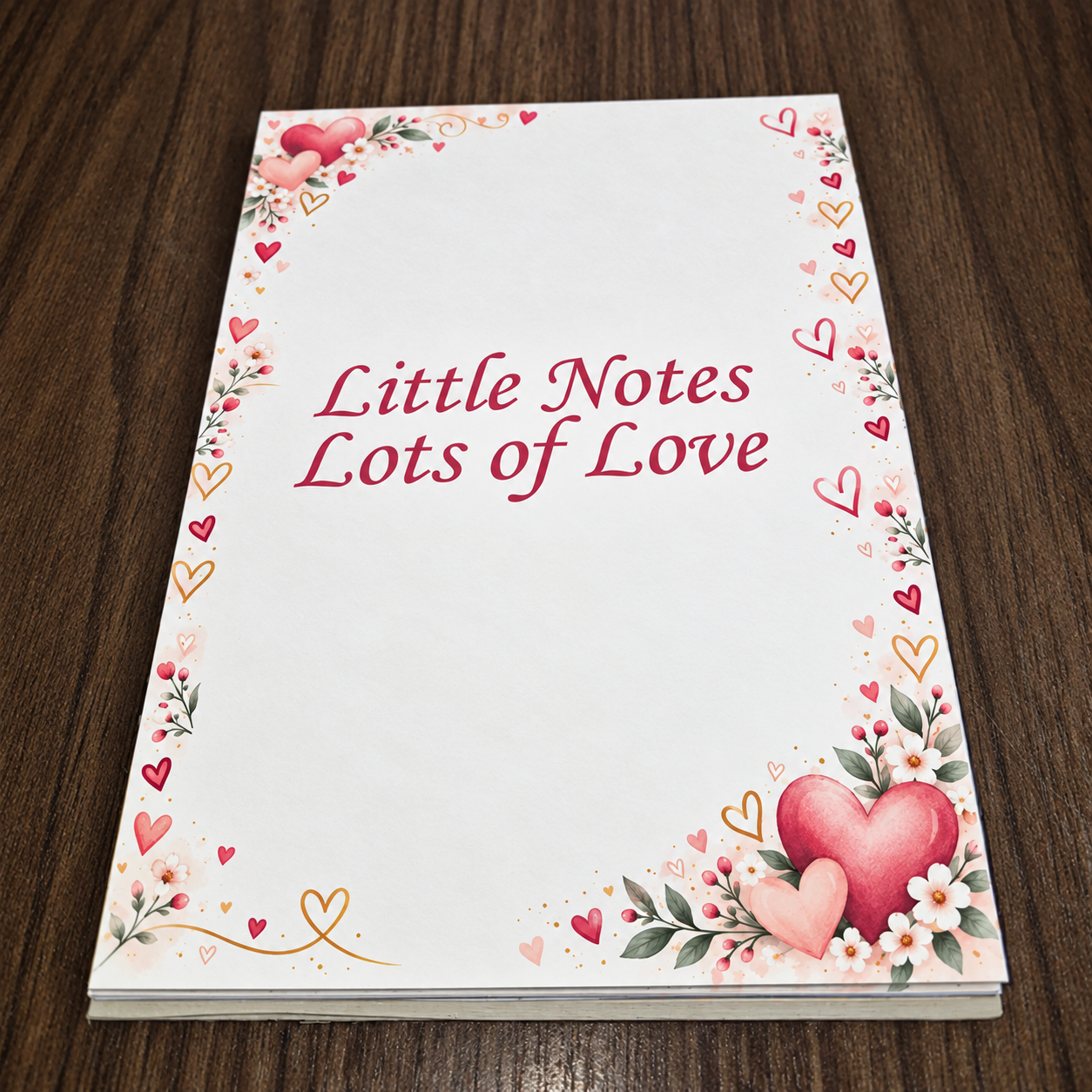 Notepad - A6 - Love Notes handmade creation